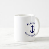 Captain El Capitan Blue Anchor mit Schiffsname Kaffeetasse (VorderseiteRechts)