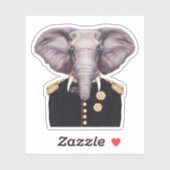 Captain Elephant Aufkleber (Blatt)