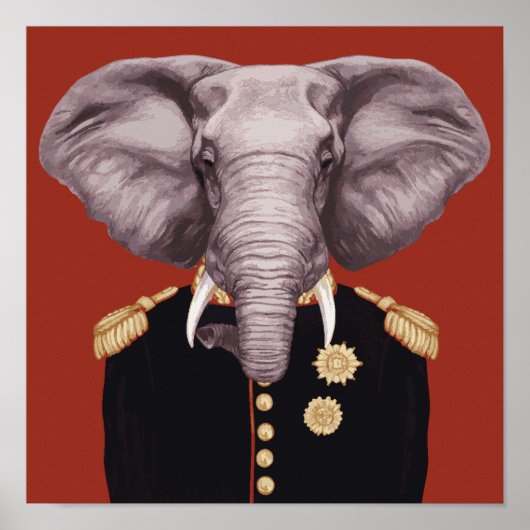 Captain Elephant Poster (Vorne)