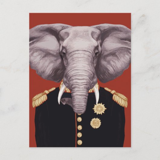 Captain Elephant Postkarte (Vorderseite)
