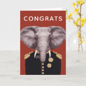 Captain Elephant | Text hinzufügen Karte (Gelbe Blume)