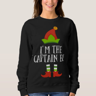 Captain Elf Christmas Matching Family im El Sweatshirt