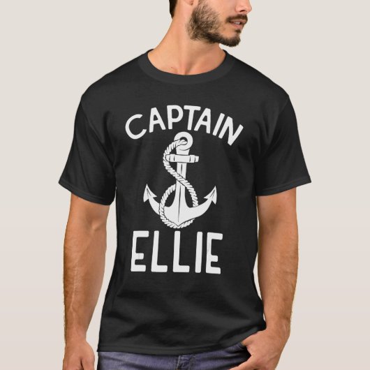 Captain Ellie Yacht Sailing Ship Boating Boat T-Shirt (Vorderseite)