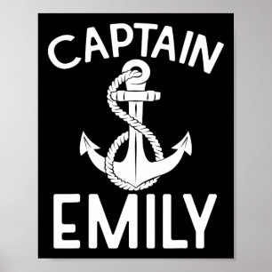 Captain Emily Segelschiff Yacht Poster