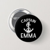 Captain Emma Yacht Segelschiff Button (Vorne & Hinten)