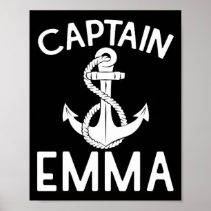 Captain Emma Yacht Segelschiff Poster