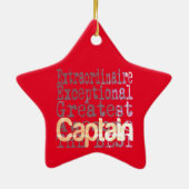 Captain Extraordinaire Keramik Ornament (Hinten)