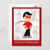 Captain Fabulous: Postkarte (Vorne/Hinten)