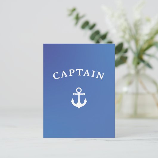 Captain Feiertagspostkarte (Stehend Vorderseite)