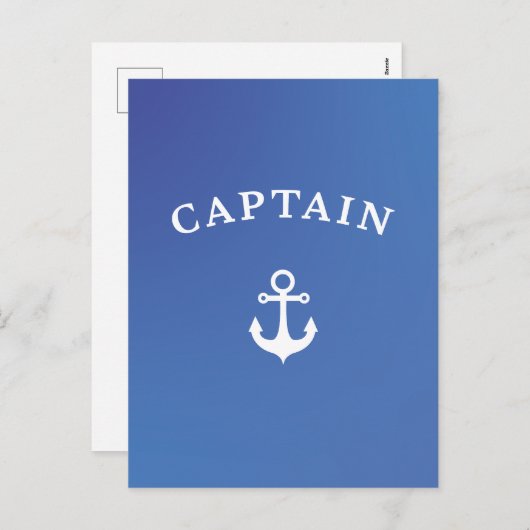 Captain Feiertagspostkarte (Vorne/Hinten)