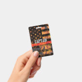 Captain Firefighter Flag Ausweis (Handheld)