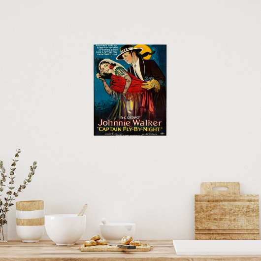 Captain Fly ~ Nachts ~ 1922 Poster (Küche)