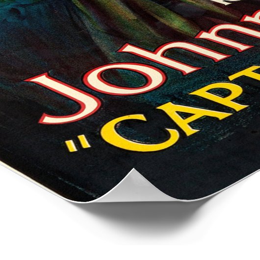 Captain Fly ~ Nachts ~ 1922 Poster (Ecke)