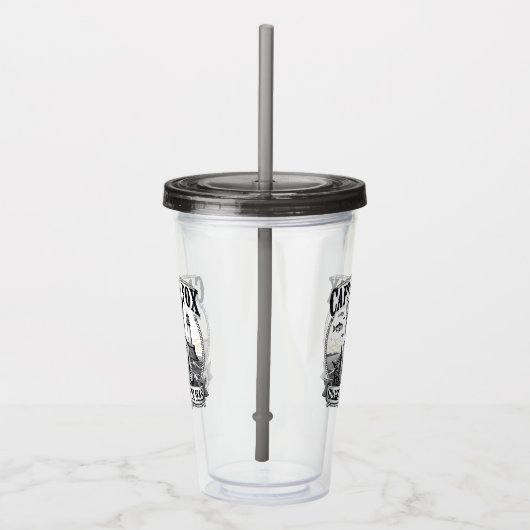 Captain Fox Guardian of Seas Nautical Design Acryltrinkbecher (Rechts)