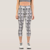 Captain Fox Guardian of Seas Nautical Design Capri Leggings (Vorderseite)
