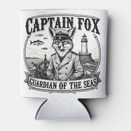 Captain Fox Guardian of Seas Nautical Design Dosenkühler (Vorderseite)