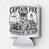 Captain Fox Guardian of Seas Nautical Design Dosenkühler (Rückseite)