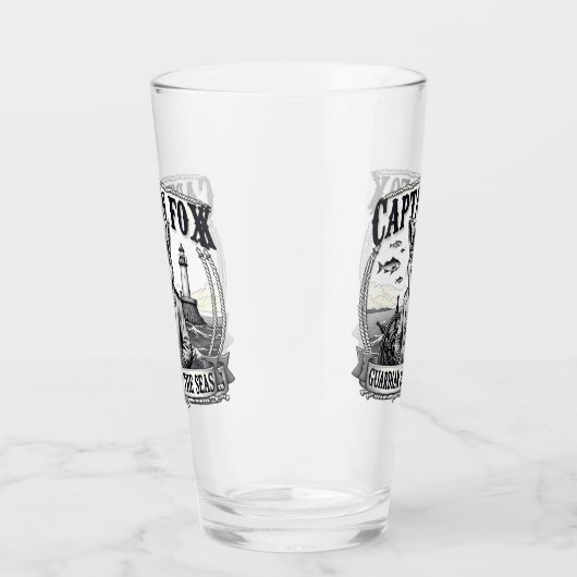 Captain Fox Guardian of Seas Nautical Design Glas (Rechts)