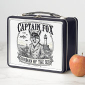 Captain Fox Guardian of Seas Nautical Design Metall Brotdose (Beispiel)