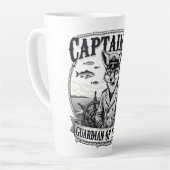 Captain Fox Guardian of Seas Nautical Design Milchtasse (Linke Ecke)