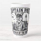 Captain Fox Guardian of Seas Nautical Design Milchtasse (Vorderseite)