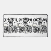 Captain Fox Guardian of Seas Nautical Design Schreibtischunterlage (Vorderseite)