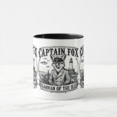 Captain Fox Guardian of Seas Nautical Design Tasse (Zentrum)