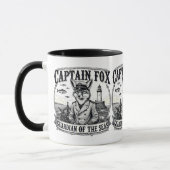 Captain Fox Guardian of Seas Nautical Design Tasse (Links)