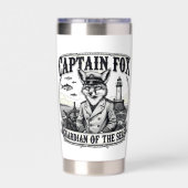 Captain Fox Guardian of Seas Nautical Design Thermobecher (Rückseite)