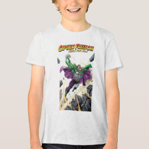 „Captain Freedom – Freedom Never Fades“-T-Shirt Tri-Blend Shirt
