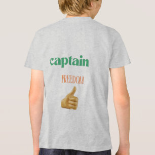 Captain Freedom – Held der Gerechtigkeit Grafik-T- Tri-Blend Shirt