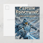 Captain Frostwing Feiertagspostkarte (Vorne/Hinten)
