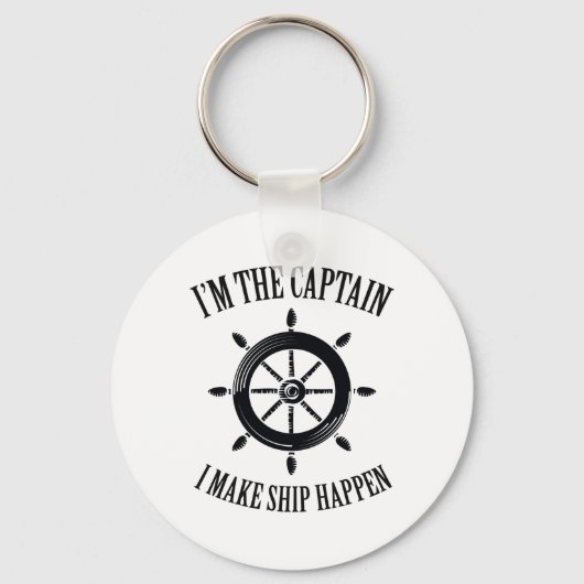 Captain Funny Boat Lover Vater Geschenk Schlüsselanhänger (Vorderseite)