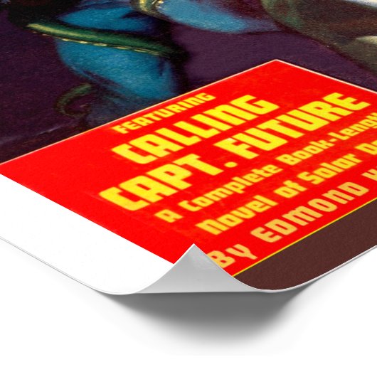 Captain Future #1 Poster (Ecke)