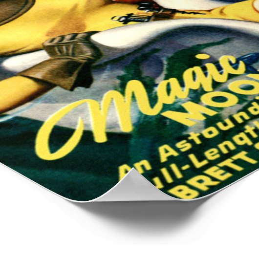 Captain Future and the White Gooey Blob Poster (Ecke)