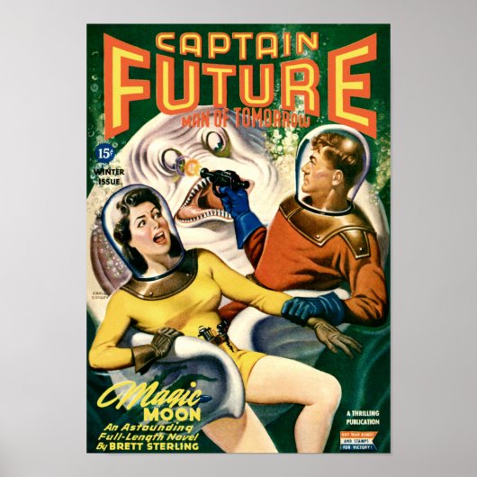 Captain Future and the White Gooey Blob Poster (Vorne)