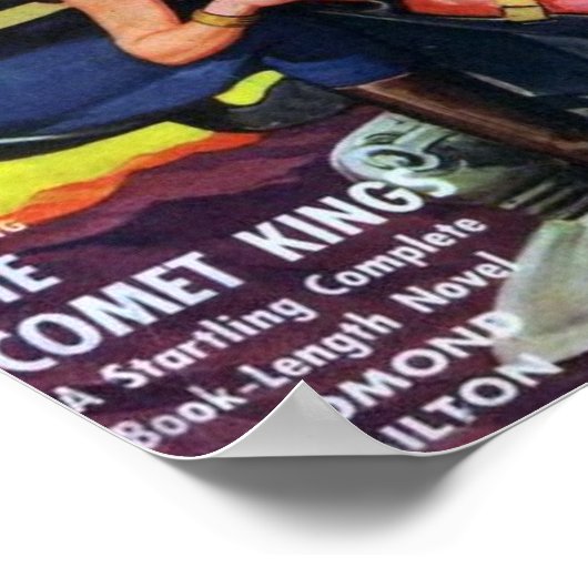 Captain Future — Comet King Poster (Ecke)