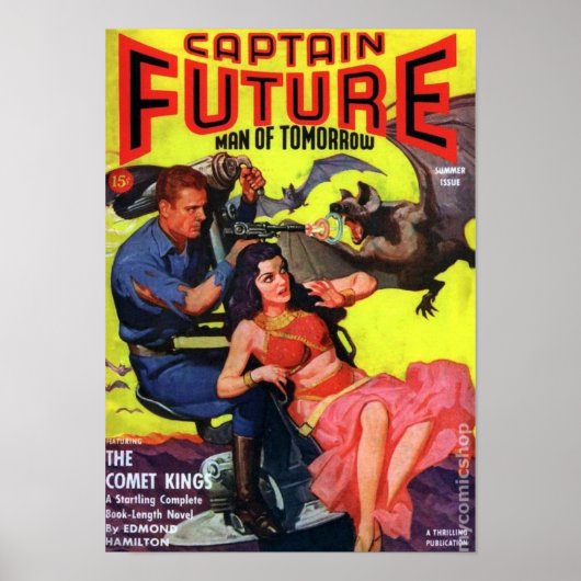 Captain Future — Comet King Poster (Vorne)