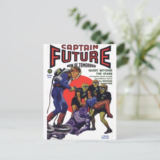Captain Future Postkarte (Stehend Vorderseite)