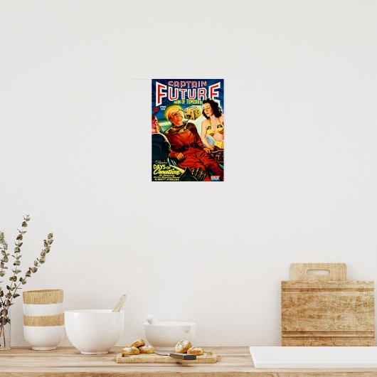 Captain Future — Schöpfungstage Poster (Küche)
