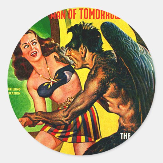 Captain Future - Star Dread! Runder Aufkleber (Vorderseite)