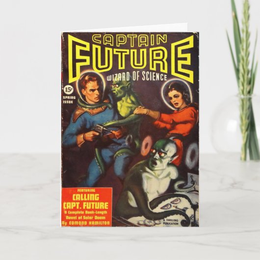 Captain Future und Solar Doom. Karte (Vorderseite)