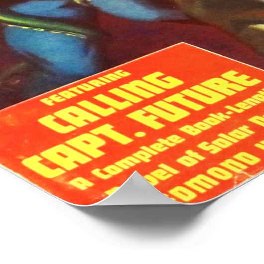 Captain Future und Tentacle Men Poster (Ecke)