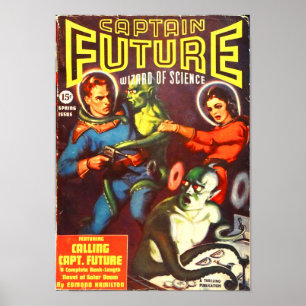 Captain Future und Tentacle Men Poster