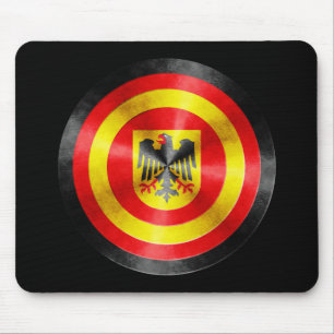 Captain Germany Held Schild Mousepad
