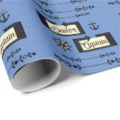 Captain Geschenkpapier (Rolleneckpunkt)