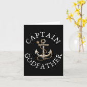 Captain Godvater Boot Segelboot Vintag Anc Karte (Gelbe Blume)