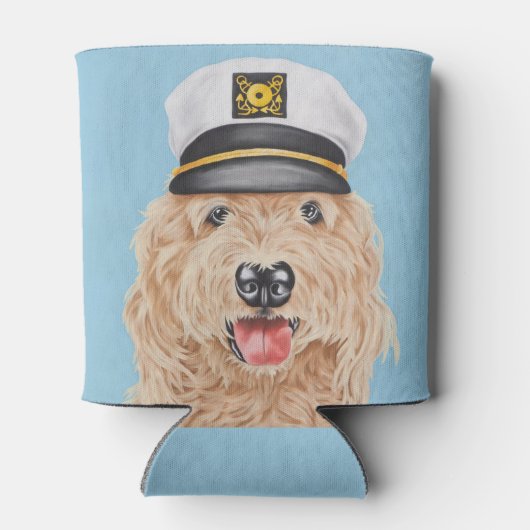 Captain Goldendoodle Can Cooler Dosenkühler (Rückseite)