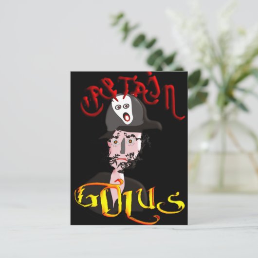Captain Golus Postkarte (Stehend Vorderseite)