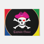 Captain Grace - Pirate House matt, Pirates Flag Fußmatte (Vorderseite)